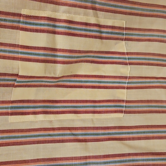 Vintage 70s Kings Road Shope Sears Comfort Short Sleeve Shirt XL Striped - Picture 2 of 9